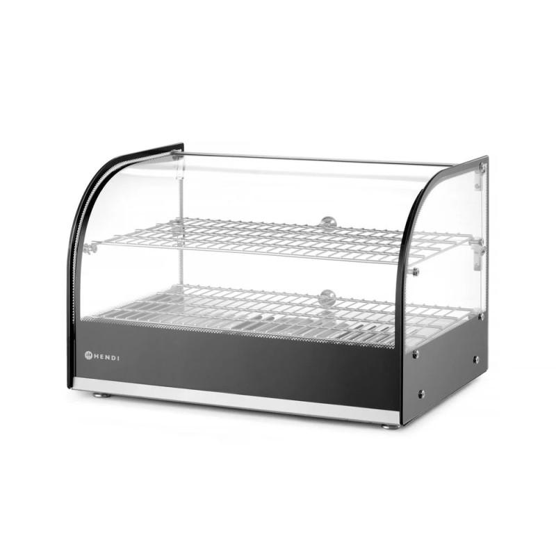 Heated countertop display two levels