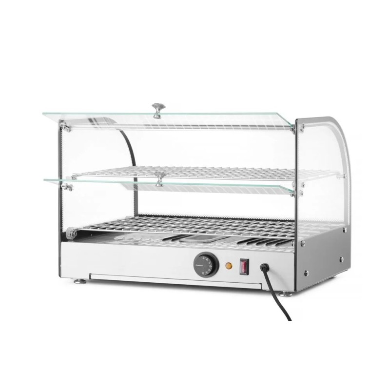 Heated countertop display two levels