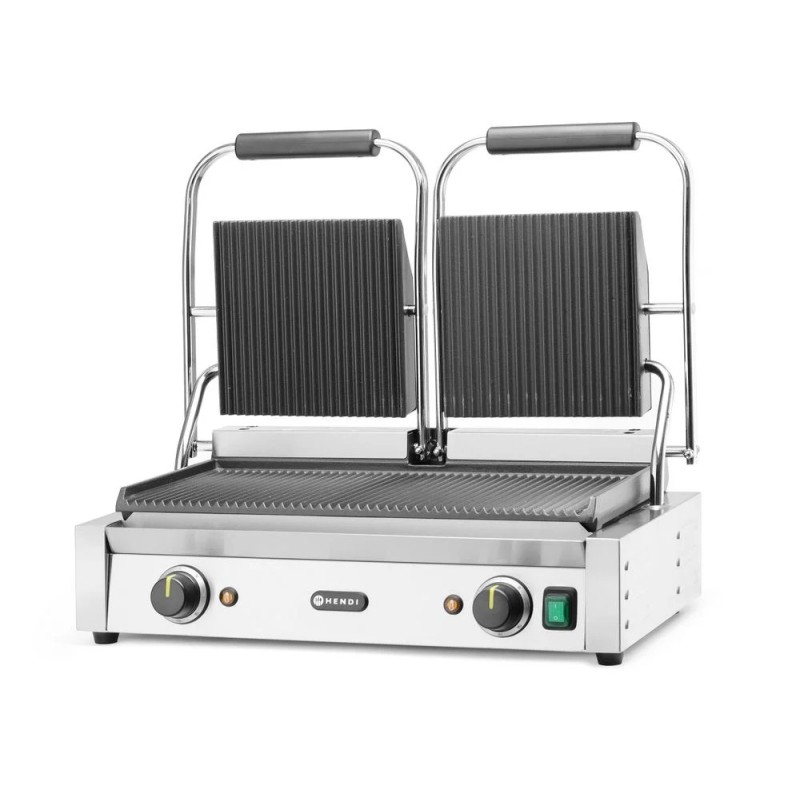 Kontaktgrill - Doppelversion, gerillte Ausführung