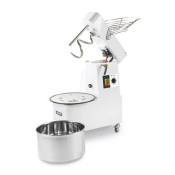 Spiral mixer with rising head and removable bowl