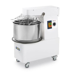 Spiral mixer with fixed head and bowl