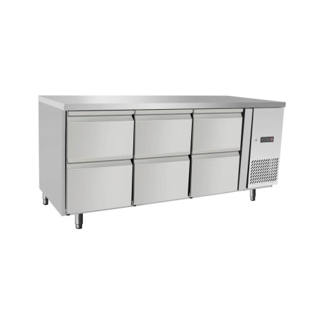 Kühltheke, mit 6 Schubladen