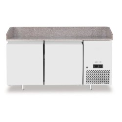 Pizza cooling table with granite worktop, 2-doors