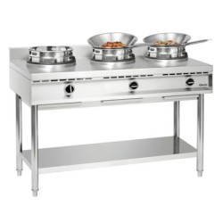 Wok cooker, 3 burners