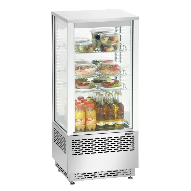 Mini-Kühlvitrine 78L, Edelstahl