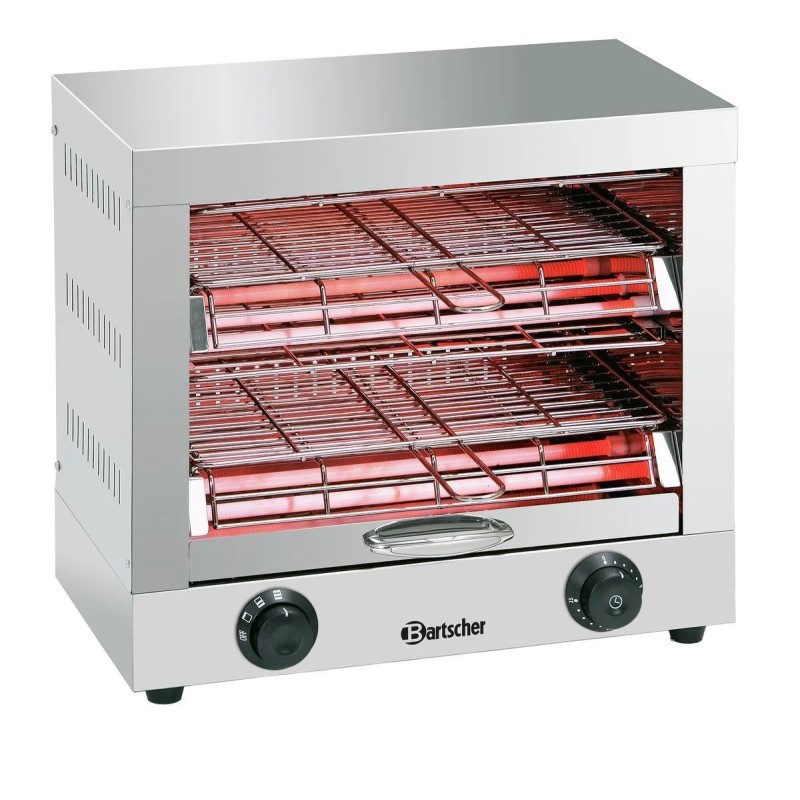 Grille-pain tube quartz, double
