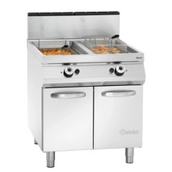 Gas standing deep fat fryer, 2 basins