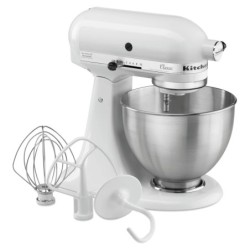KitchenAid 5K45SSEWH, white, 4,28L