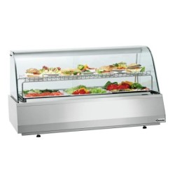 Refr. display 3/1GN, curved glass