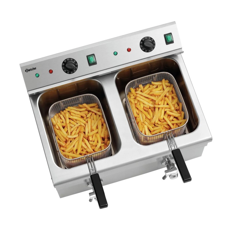 Induktions-Fritteuse 2x8L Plus