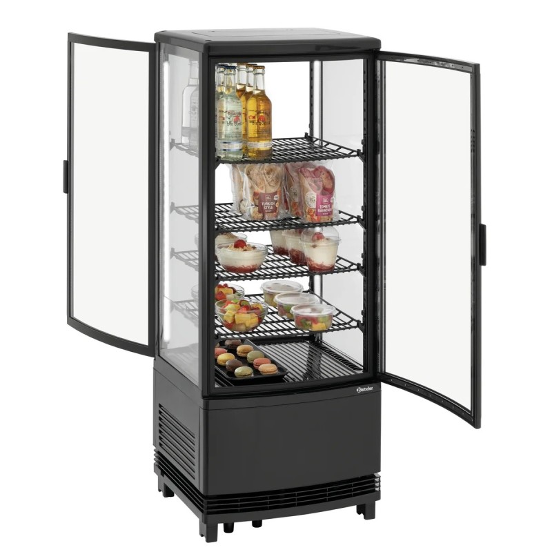 Mini-Kühlvitrine 98L2T schwarz