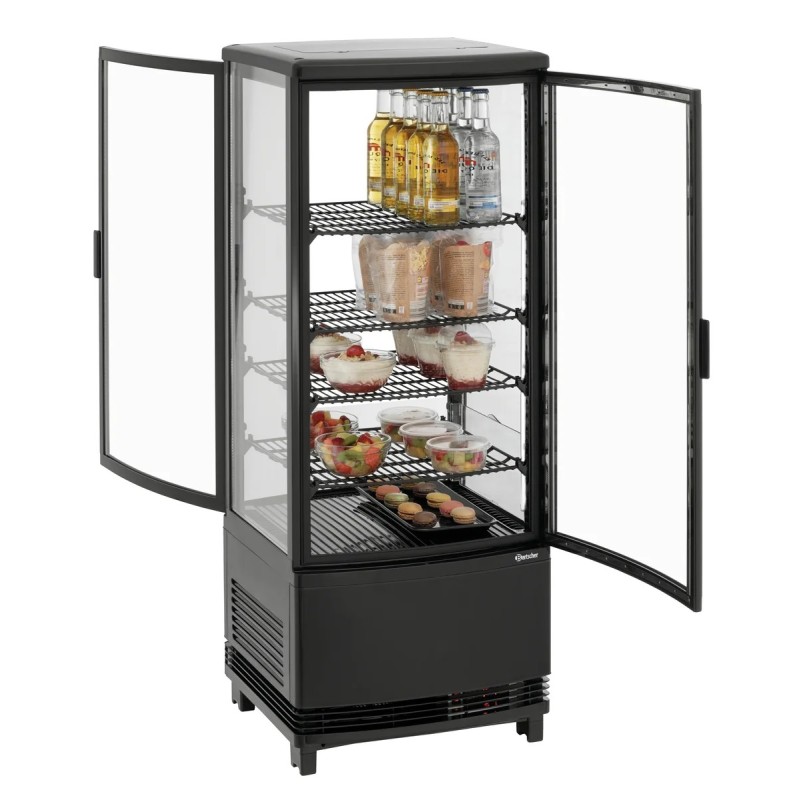 Mini-Kühlvitrine 98L2T schwarz