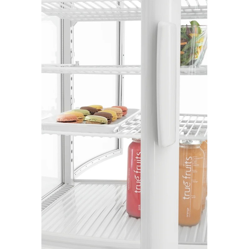 Mini-Kühlvitrine 75L2T weiß