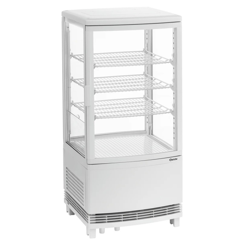 Mini-Kühlvitrine 75L2T weiß