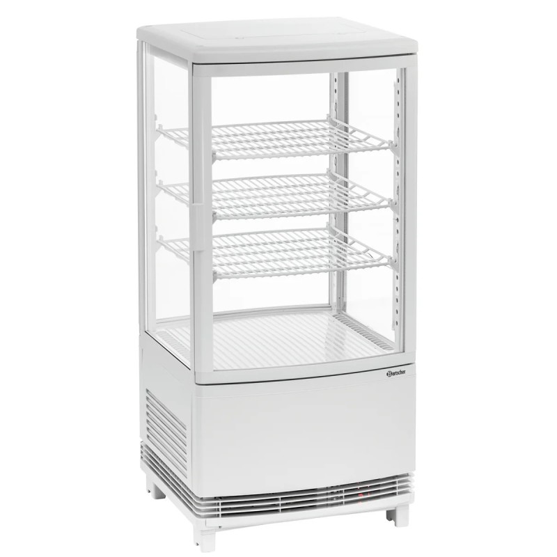 Mini-Kühlvitrine 75L2T weiß