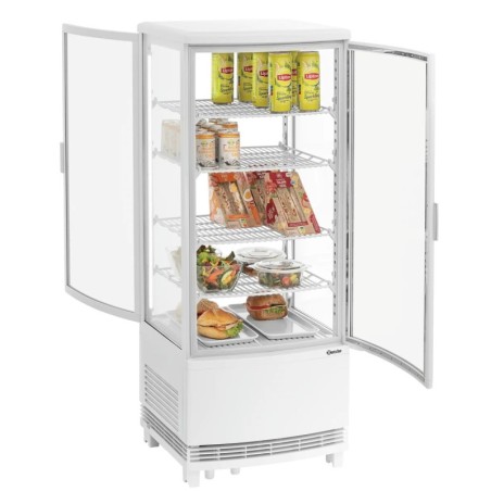 Mini-Kühlvitrine 98L2T weiß