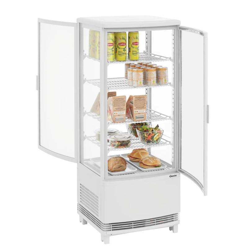 Mini-Kühlvitrine 98L2T weiß