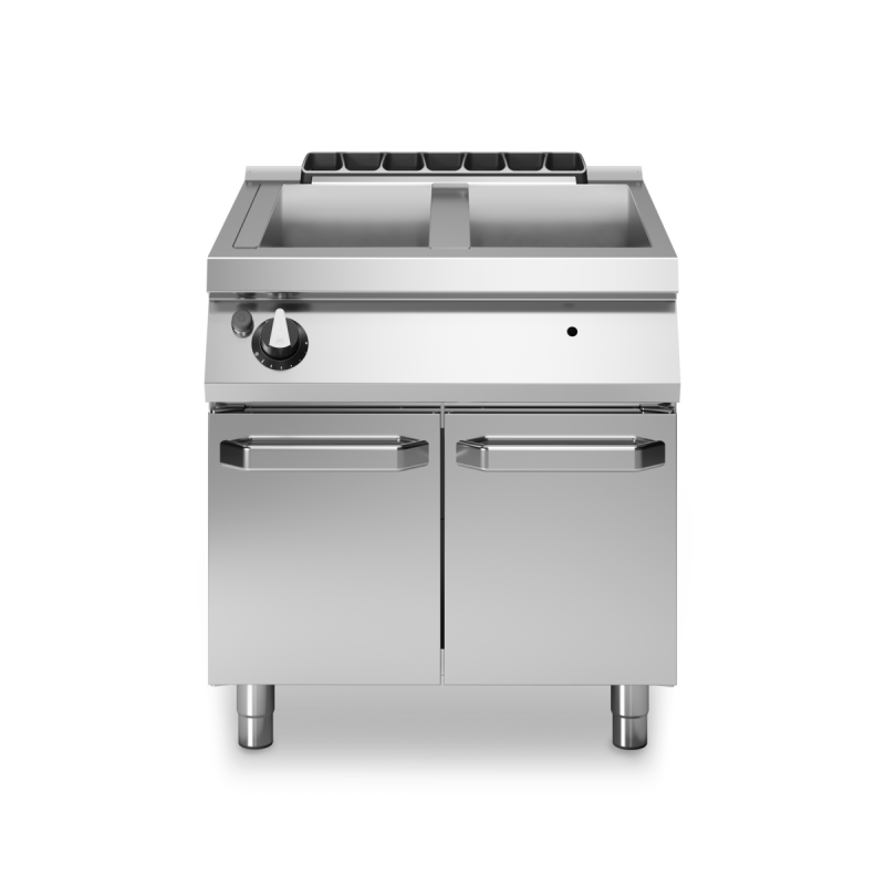Bain-marie gaz ROC 700 sur placard avec portes 39L