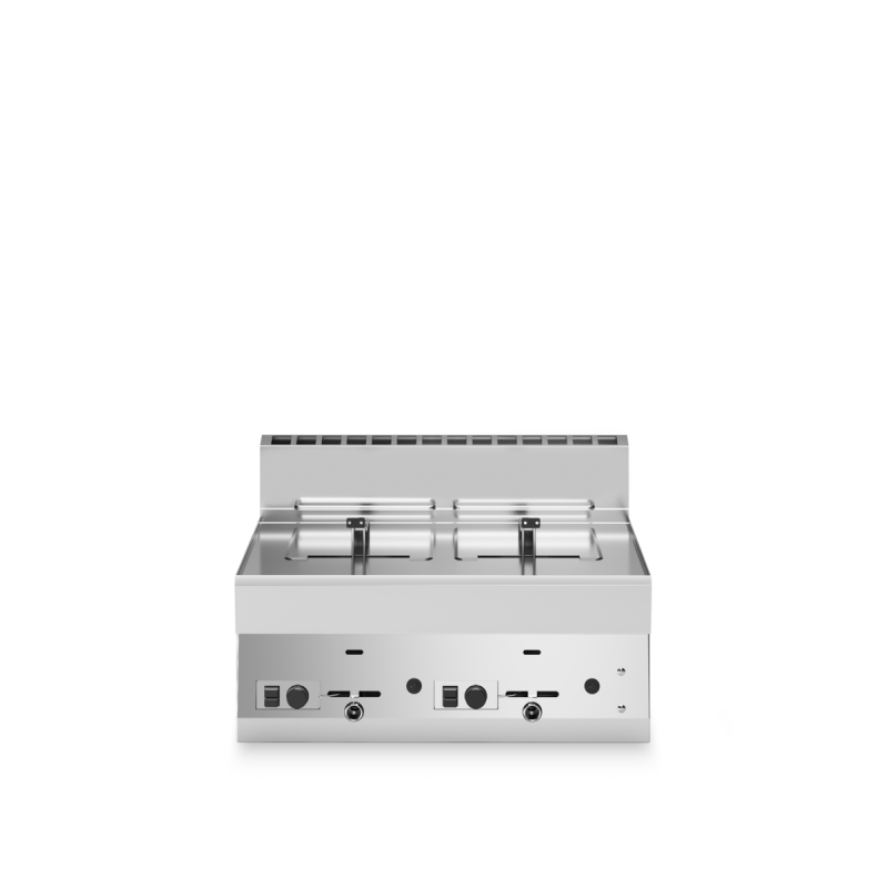 Friteuse à gaz 2 cuves 8+8L MODULAR F65/70FRGV/2V8/T | Restohotelstore