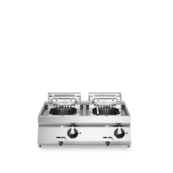 Elektro-Fritteuse 2 Tanks 10+10 lt Tischgerät ROC modular