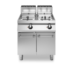 Friteuse à gaz 2 cuves 17+17 lt ROC - modular | Restohotelstore